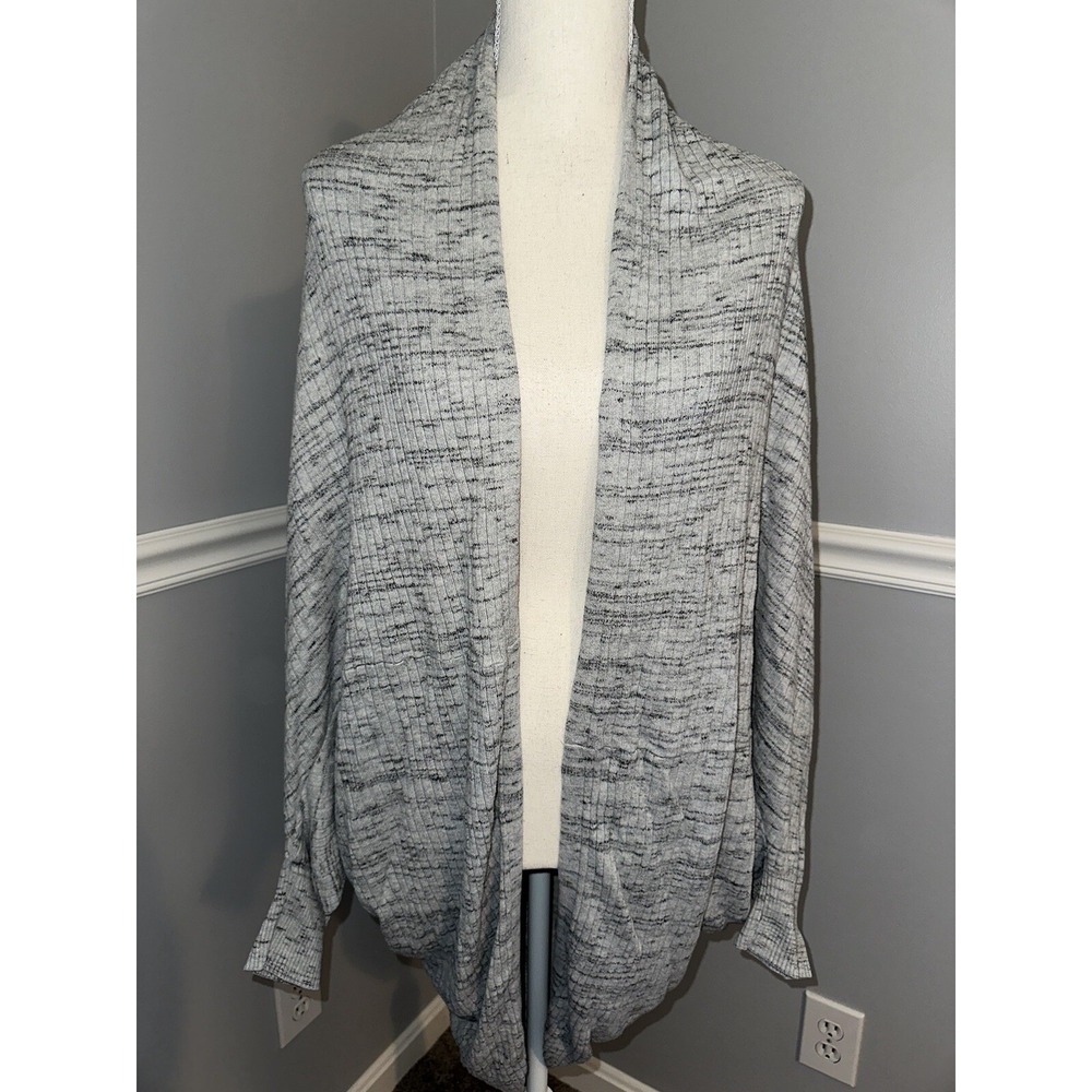 Mossimo Cardigan Womens Size XL Batwing Sleeves Draped Round Hem Open Front